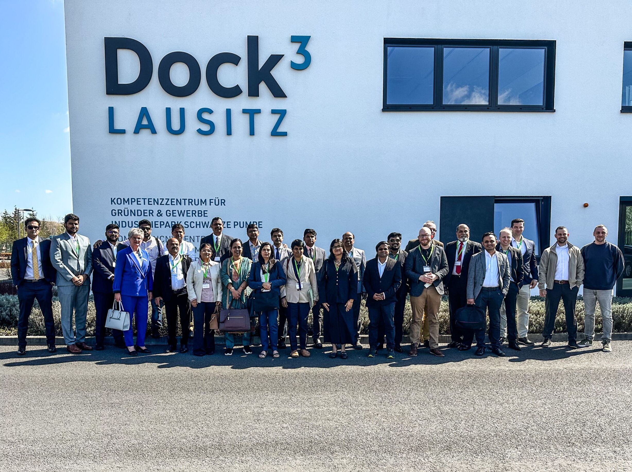 Eine Delegation aus Indien besuchte den Industriepark Schwarze Pumpe.