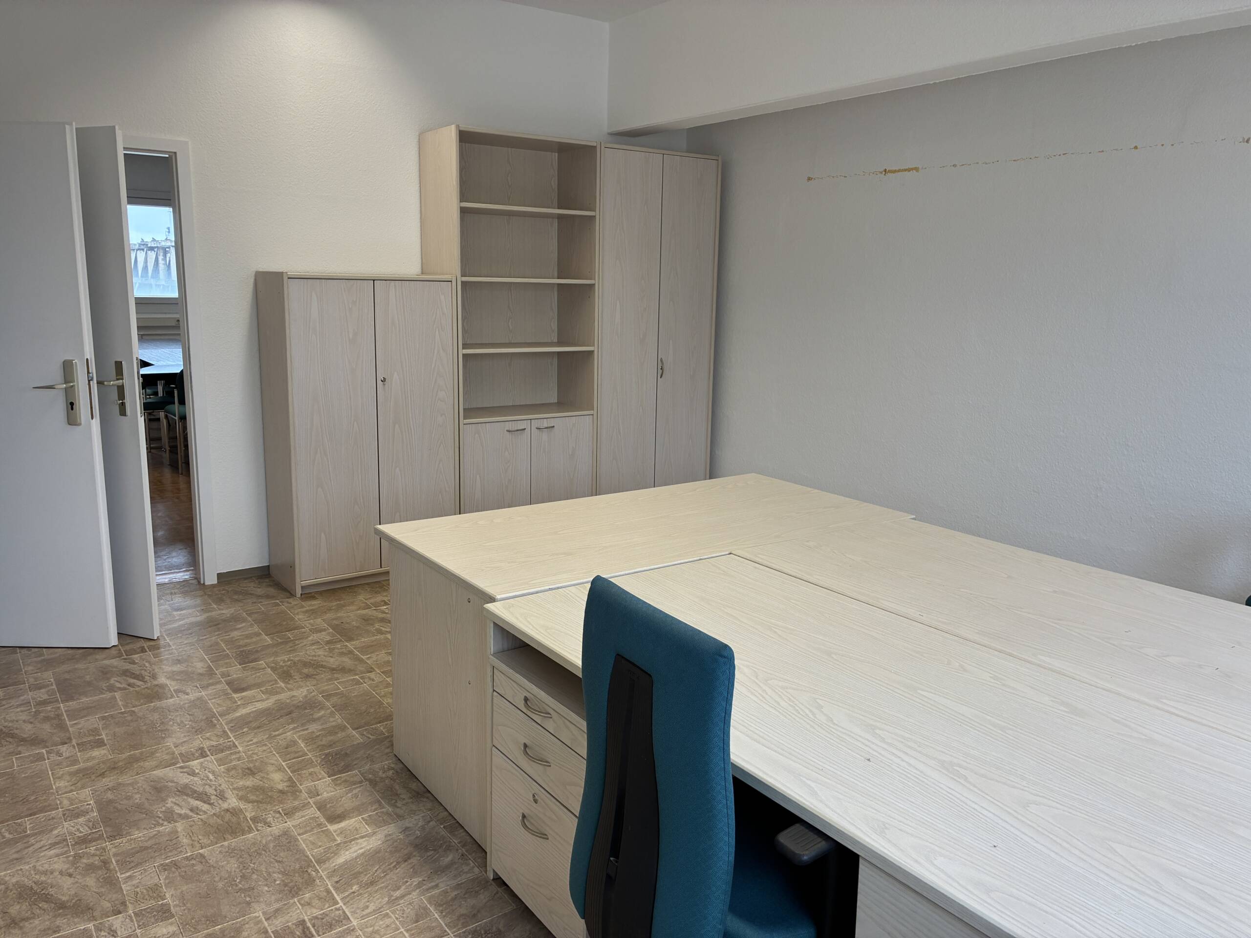 Büro im 1. Obergeschoss des KGG 2 im Industriepark Schwarze Pumpe.