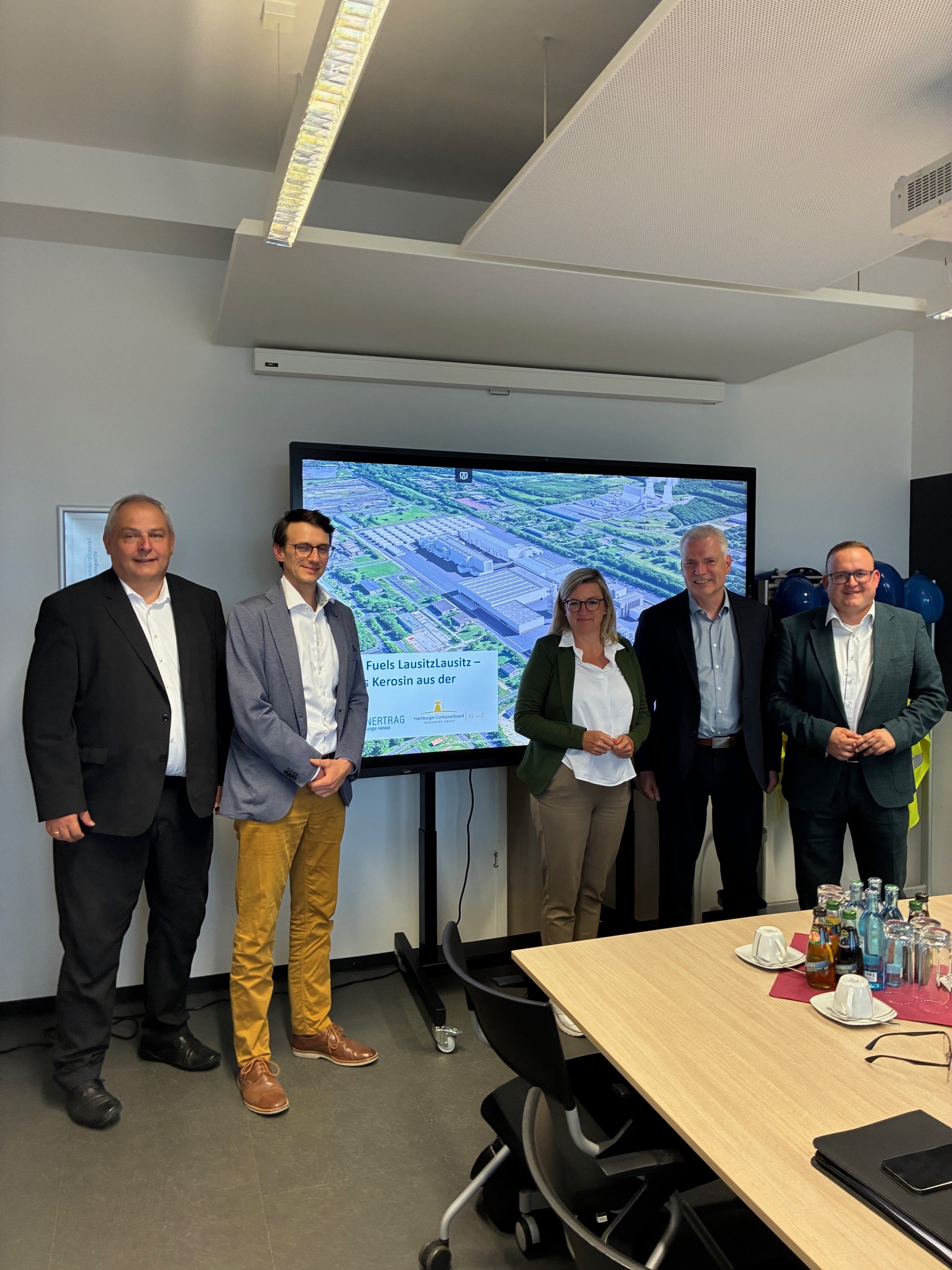 Besuch Ministerin Martina Klement im EBS-Heizkraftwerk im Industriepark Schwarze Pumpe.